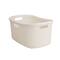 Mind Reader Ivory Laundry Basket with Cutout Handles